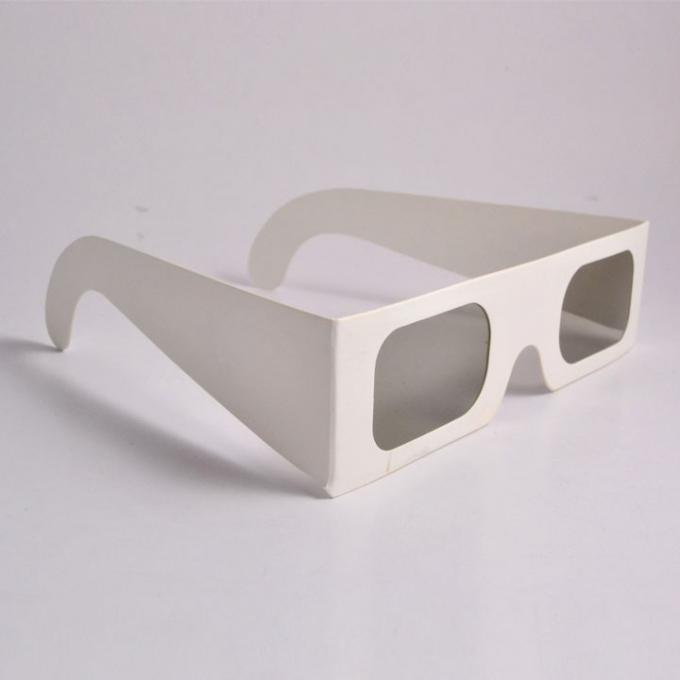 Chromadepth 3d نظارات-أبيض الورق المقوى-كروما العمق ، ورقة السلبي chromadepth واضح عدسة نظارات 3d