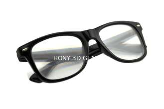 نظارات بلاستيكية حيود 3D مع الألعاب النارية عدسة كلاسيكا ، أسود