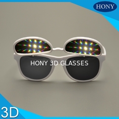 PH0028 الوجه حتى 3D حيود النظارات مع CE FCC بنفايات تأثير قوي نظارات