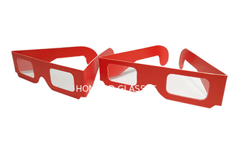 شعار مخصص ورقة 3D نظارات / كرتون ثلاثية الأبعاد نظارات