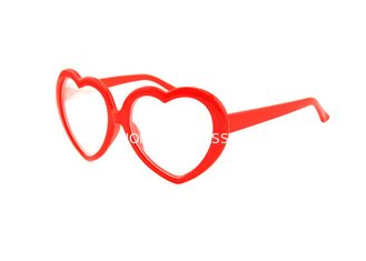 أحمر القلب الإطار البلاستيك حيود الألعاب النارية 3D قوس قزح نظارات للحزب