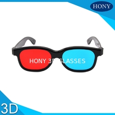 نظارات بلاستيكية حمراء وزرقاء ثلاثية الأبعاد لفيلم ومجلة
