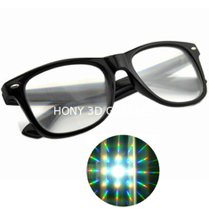 نظارات حيود الاختلاف مع شعار مطبوع - Rave Eyes Party Club 3D Trippy