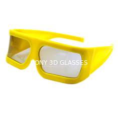كبيرة الحجم نظارات 3D الإطار الأصفر لسينما IMAX مشاهدة فيلم 3D 4D 5D