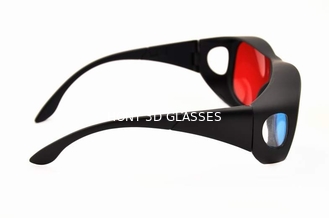 نظارات بلاستيكية سوداء حمراء سماوية النقش على التلفزيون العادي أو الكمبيوتر