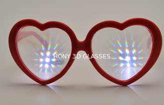 إطار القلب واضح نظارات حيود أحمر إطار القلب لحفل زفاف مهرجان استخدام الموسيقى