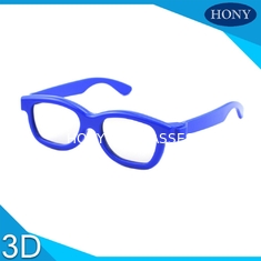 البلاستيك الاطفال الاستقطاب نظارات 3D ، نظارات العين يمكن التخلص منها مع إطار ملون