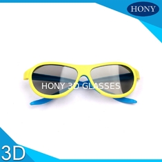 الكبار السلبي سينما 3D النظارات الخطية المستقطبة عدسة مع اللون الأزرق / الأصفر