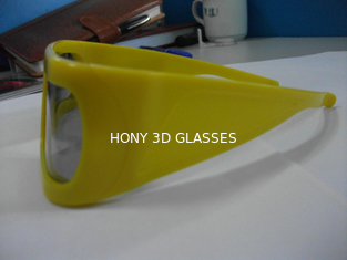 يستقطب بلاستيكيّ أحمر تركوازيّ 3D سينما زجاج مع أصفر إطار oem ODM