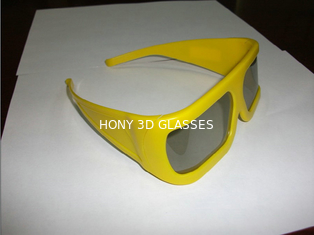 إطار أصفر بلاستيكيّ خطيّ يستقطب 3D زجاج لتكنولوجيا متحف