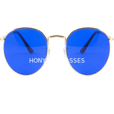 نظارات علاج اللون الأزرق الدائرية الافتراضية للنشاط في الهواء الطلق