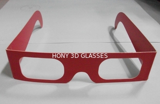 Chroma Depth Paper 3D نظارات حمراء اللون للحصول على 3D رسم صورة EN71 ROHS