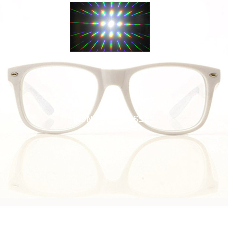 العرف 3D حيود نظارات 3D قوس قزح الألعاب النارية بريزم تأثير النظارات
