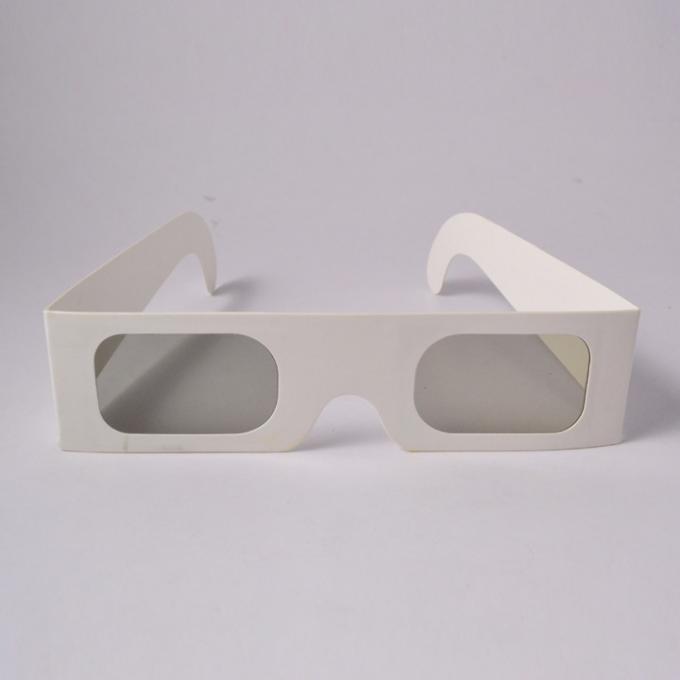 Chromadepth 3d نظارات-أبيض الورق المقوى-كروما العمق ، ورقة السلبي chromadepth واضح عدسة نظارات 3d