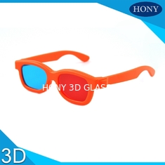 أطفال / الكبار نظارات 3D النقش على أحمر سماوي خفيفة الوزن 150 * 48 * 165mm