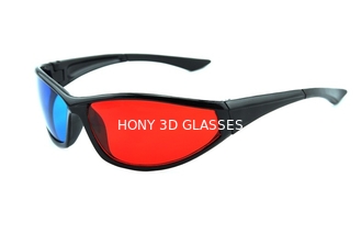 الايكولوجية ودية ABS البلاستيك الأحمر سماوي 3D نظارات الاستقطاب مشاهدة فيلم 3D