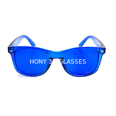 UV 400 Color Therapy Sunglasses UVB واقية 9 عدسات ملونة