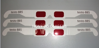 3D أحمر جهاز فكّ رمز زجاج مع إطار ورقيّ, مستهلك 3D زجاج