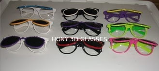 البلاستيك 3D حيود نظارات أزياء الإطار حسب الطلب شعار الطباعة 12 الألوان