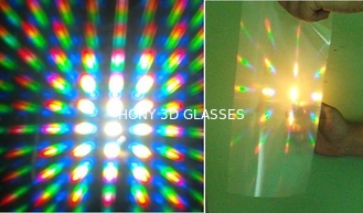 13500 Lines Light Gratings Diffraction Prism الألعاب النارية الهذيان نظارات بلاستيكية